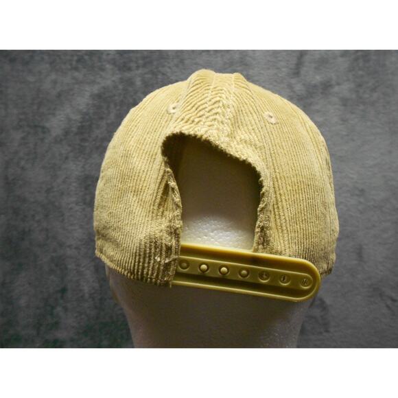 Coors Banquet Beer Hat Adult Mens Beige Corduroy Snap Back Cap Adjustable - Picture 3 of 6